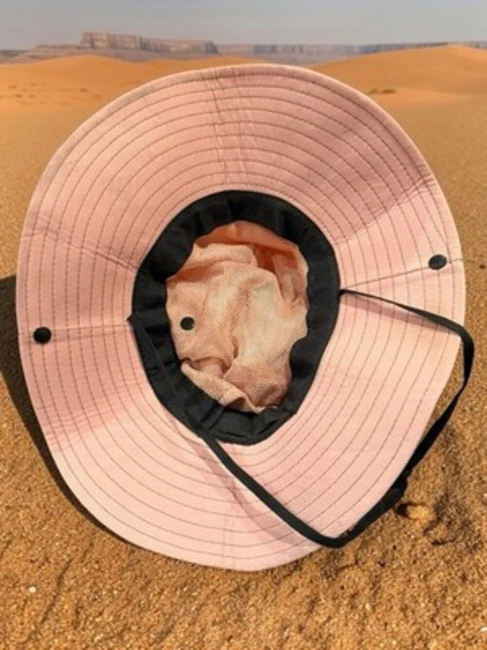 Sun Shade Outdoor Hat Summer Sun Protection Wide Brim Ponytail Hole. Adjustable.